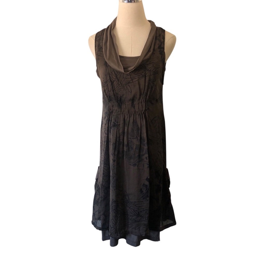 Transit Par-Such Silk Dress Size 3 Lagenlook